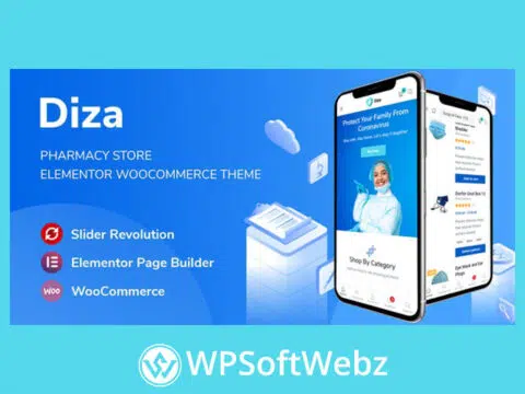 Diza - Pharmacy Store Elementor WooCommerce Theme