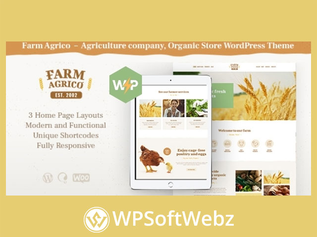 Farm Agrico | Agricultural Business & Organic Food WordPress Theme