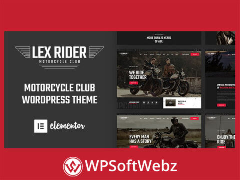 LexRider - Motorcycle Club WordPress Theme