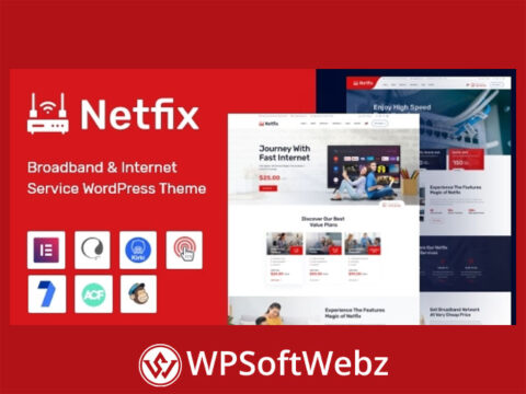 Netfix – Broadband & Internet Services WordPress Theme + RTL
