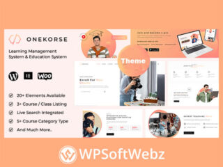 Onekorse - LMS Education WordPress Theme