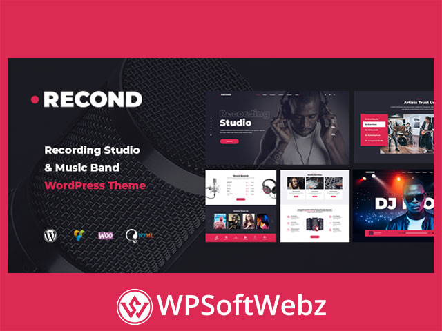Recond - Recording Studio & Music Band WordPress Theme