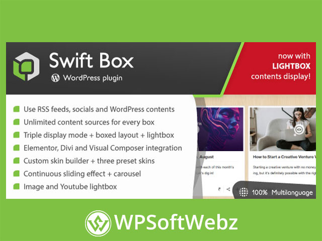 Swift Box - WordPress Contents Slider and Viewer Plugin