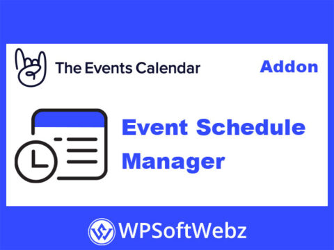 Event Schedule Manager - by The Events Calendar