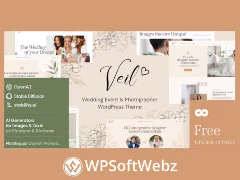 Veil - Wedding & Photographer WordPress Theme