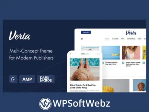 Verta - Multi-Concept WordPress Theme for Modern Publishers