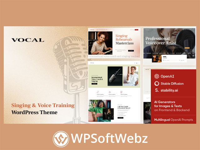 Vocal - Singing & Voice Artist WordPress Theme