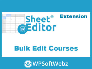 WP Sheet Editor Bulk Edit WordPress Courses Premium Plugin