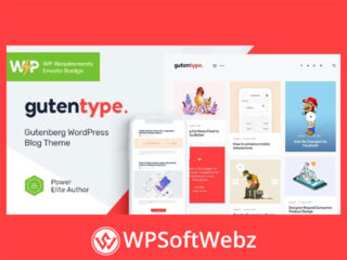 Gutentype | 100% Gutenberg Blog Theme + Elementor