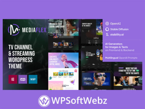 MediaFlex - TV Channel & Streaming WordPress Theme