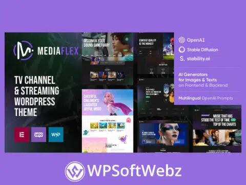 MediaFlex - TV Channel & Streaming WordPress Theme