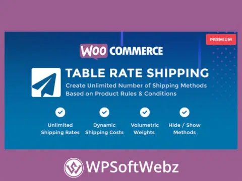 WooCommerce Table Rate Shipping Premium Plugin - By zendcrew