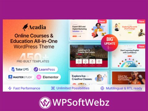Acadia - Education WordPress Theme