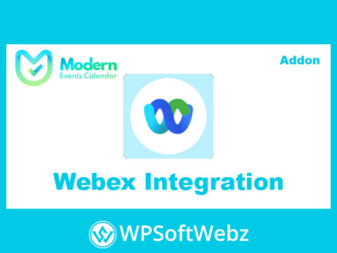Modern Events Calendar Webex Integration Addon