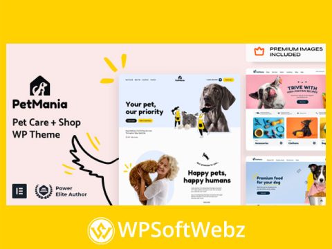 PetMania - Pet Care Shop Ecommerce WordPress Theme