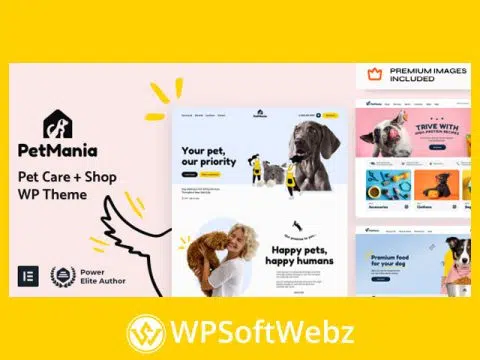 PetMania - Pet Care Shop Ecommerce WordPress Theme