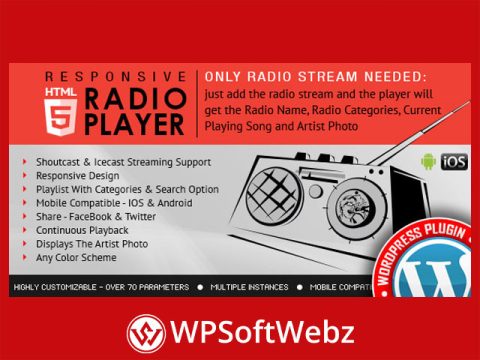 Radio Player Shoutcast & Icecast WordPress Plugin