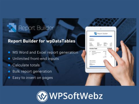 Report Builder add-on for wpDataTables — generate branded Word & Excel reports from real table data