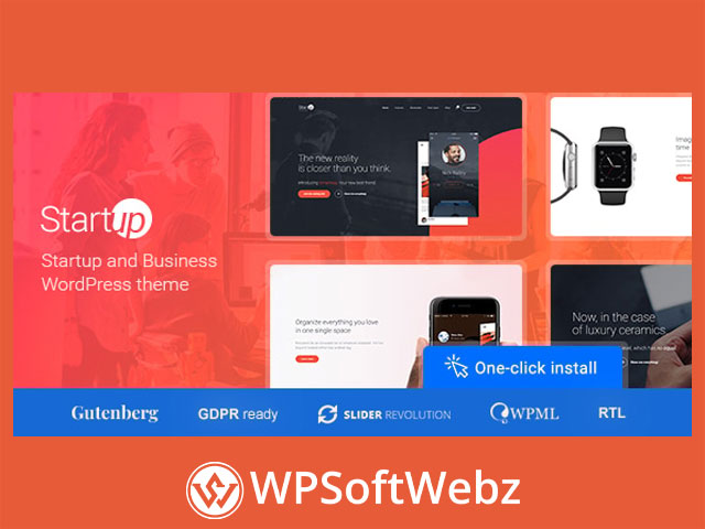 Startup Company - WordPress Theme for Business & Technology