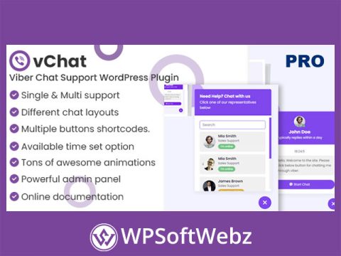 vChat – Viber Chat Support WordPress Plugin (Pro)