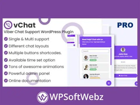 vChat – Viber Chat Support WordPress Plugin (Pro)