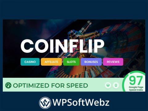 Coinflip - Casino Affiliate & Gambling WordPress Theme