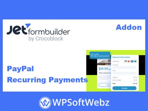 JetFormBuilder PayPal Recurring Payments Addon