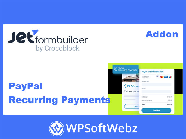 JetFormBuilder PayPal Recurring Payments Addon