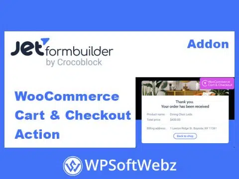 JetFormBuilder WooCommerce Cart & Checkout Action Addon