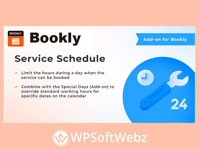 Bookly Limit service availability (Service Schedule) Add-on