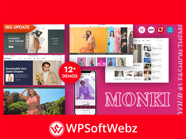 Monki - Elementor Fashion WooCommerce WordPress Theme