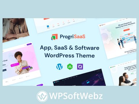 ProgriSaaS - Creative Landing Page WordPress Theme