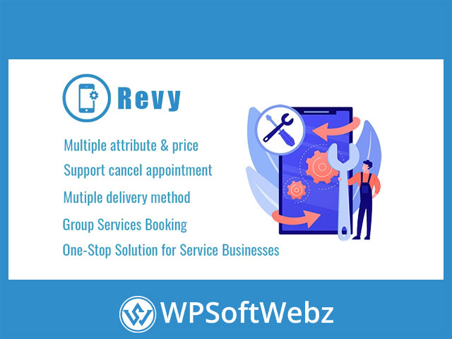 Revy – WordPress booking system for repair service industries