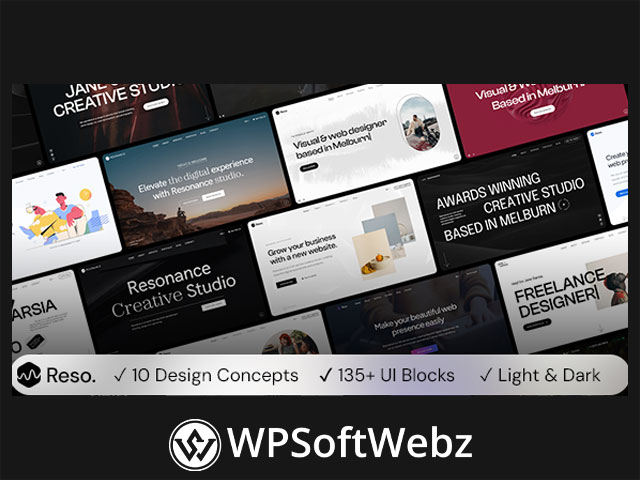 Resonance - Creative Modern Agency, Freelancer & Portfolio WordPress Theme