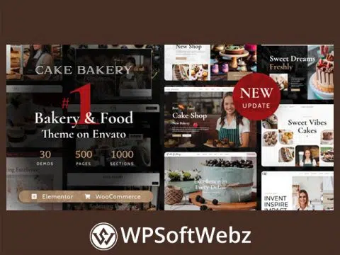 Cake Bakery - Pastry WordPress Theme