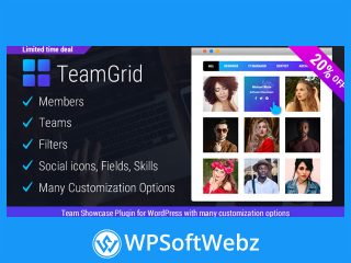 Team Grid - Team Member Showcase WordPress Plugin & Team Editor
