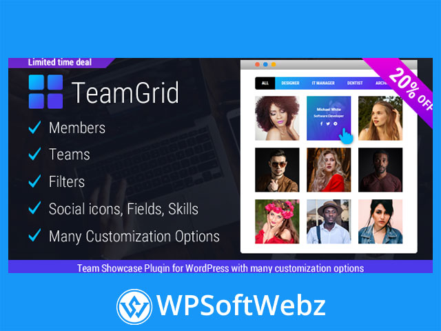 Team Grid - Team Member Showcase WordPress Plugin & Team Editor