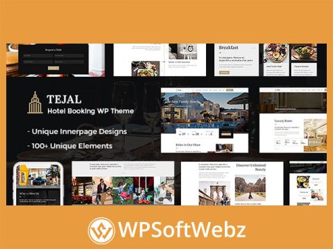 Tejal - Hotel Booking WordPress Theme