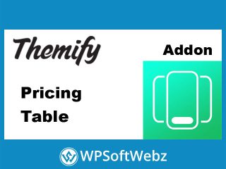 Themify Builder Pricing Table Addon