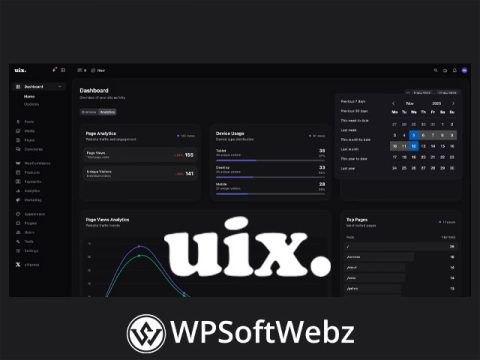 uiXpress Premium Admin Dashboards WordPress Plugin