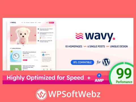 Wavy - Modern & Lightweight Blog for WordPress