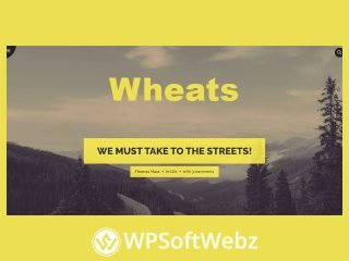 Wheats - WordPress Easy Blogging Theme