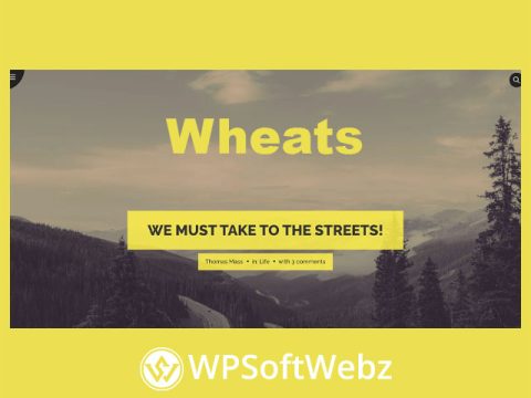 Wheats - WordPress Easy Blogging Theme