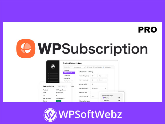 Subscription for WooCommerce - WPSubscription Pro