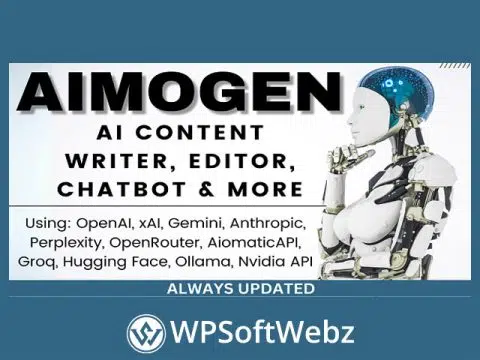 Aimogen Pro (Aiomatic) - All-in-One AI Content Writer, Editor, ChatBot & Automation Toolkit