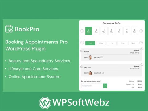 BookPro - Appointment Booking WordPress Plugin