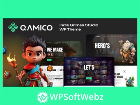 Qamico (Gamico) - Indie Games Studio WordPress Theme