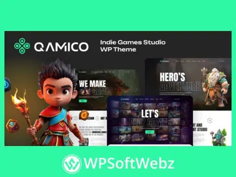 Qamico (Gamico) - Indie Games Studio WordPress Theme
