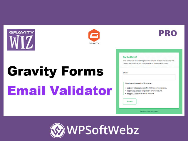 Gravity Forms Email Validator Addon for Gravity Perks