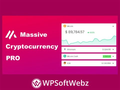 Massive Cryptocurrency Widgets Pro Plugin for Wordpress